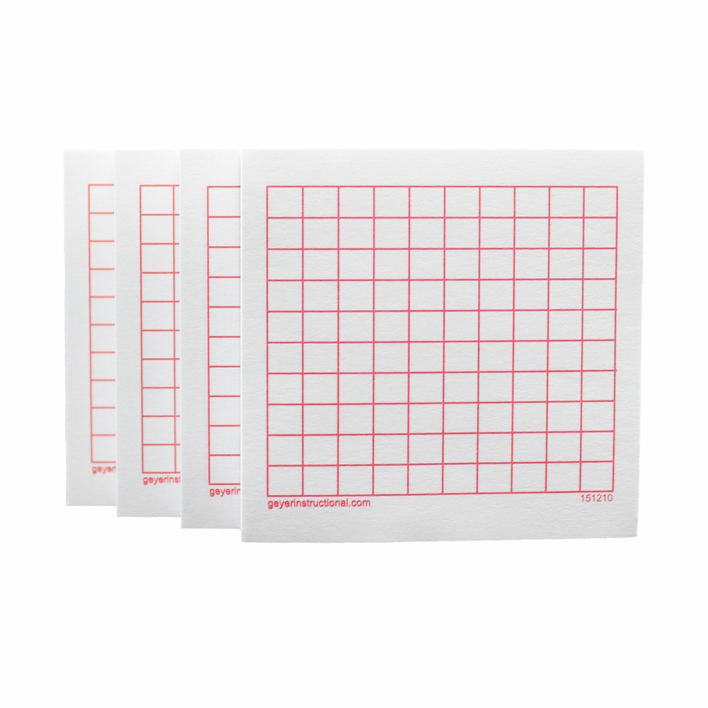 10 x 10 Grid Graphing 3M Post-it® Notes 4 Pads