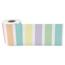 Pastel Pop Stripes Straight Rolled Border Trim