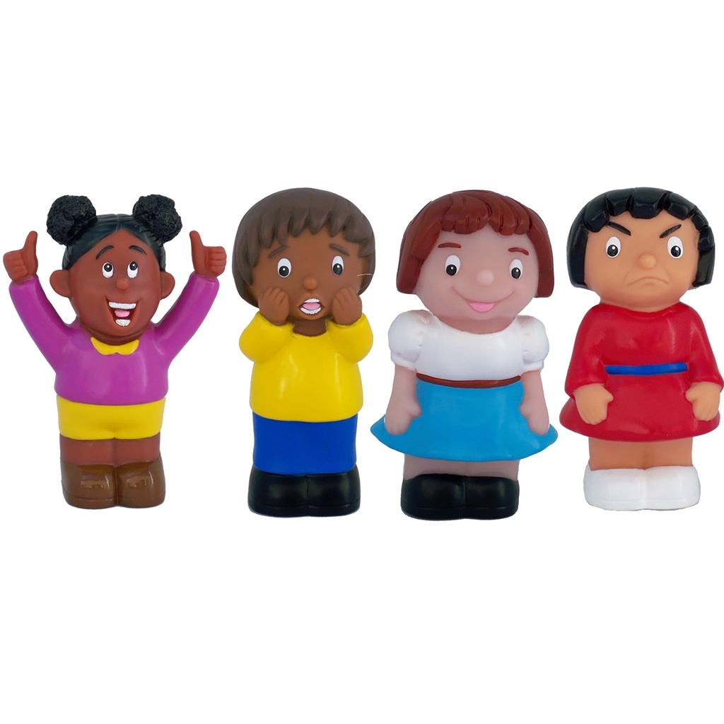 Multicultural 5.5" Friends with Feelings Figurines Set of 8