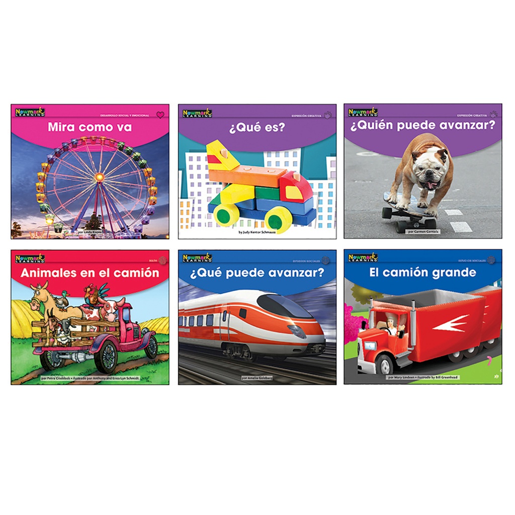 Spanish Early Rising Readers Transportation Theme Set