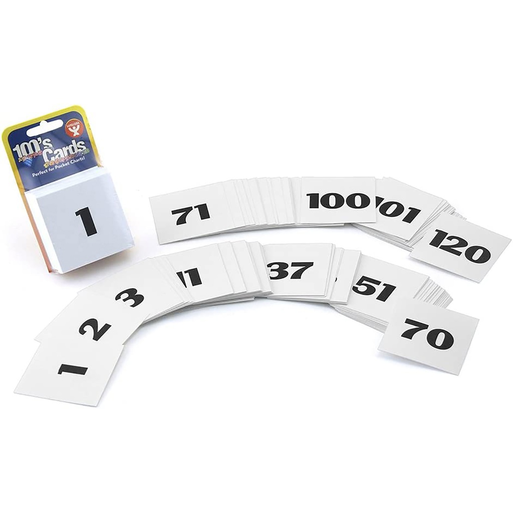 2" x 2" Pocket Chart Number Cards