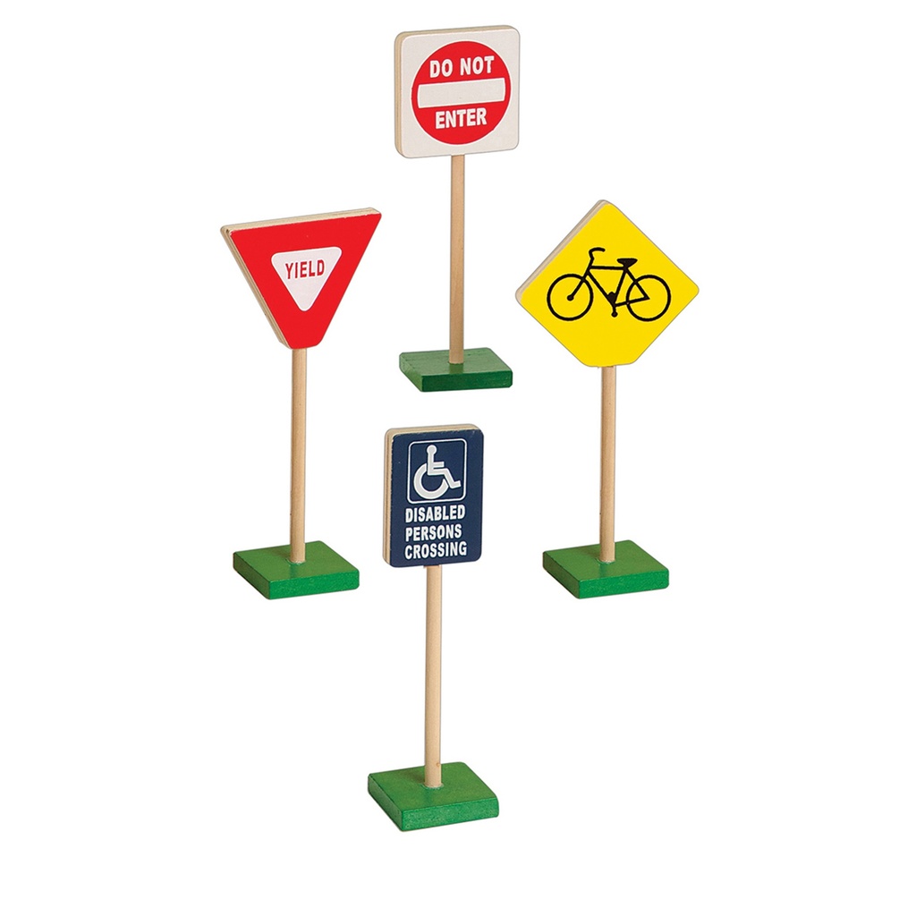 7" Block Play Traffic Signs