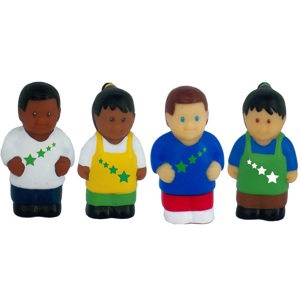 All Star Kids Multicultural Children Figurines Set of 8