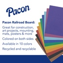 Assorted 22" x 28" 4-Ply Railroad Poster Board 100 Sheets