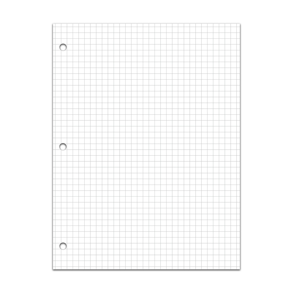 4 x 4 Graph Ruled Filler Paper 80 Sheets