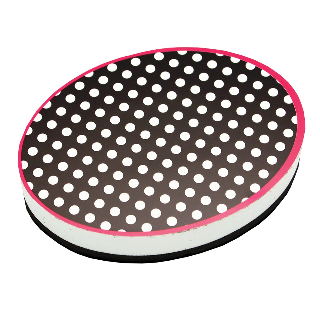 Black & White Dots Magnetic Whiteboard Erasers 6ct