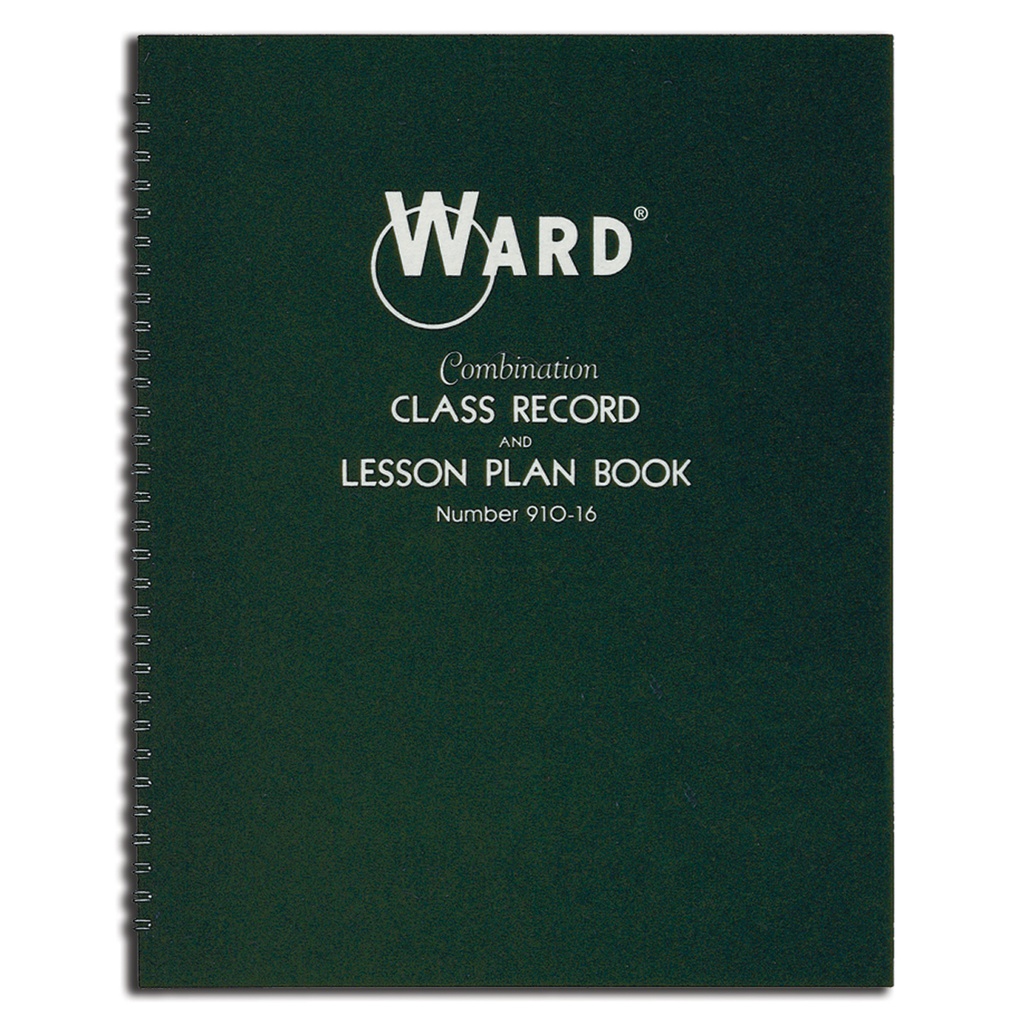 Combination 9-10 Week Class Record + 6 Period Lesson Plan Book