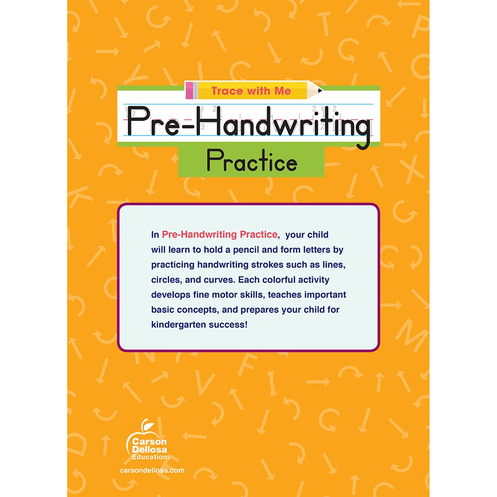 Pre-Handwriting Practice Activity Book Grade Preschool-2