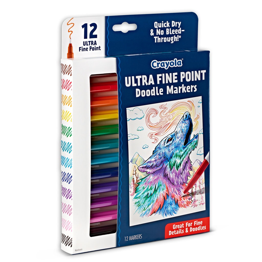 Doodle & Draw Ultra Fine Point Doodle Marker 12 Count