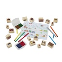 Vehicles Deluxe Wooden Stamp Set