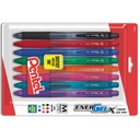 Assorted EnerGel-X Retractable Medium Line Liquid Gel Pen 8-Pack