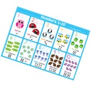 1-10 Numbers 13" x 19" Learning Placemat Pack of 10