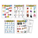 Kindergarten Basic Skills Learning Charts Combo Pack of 5