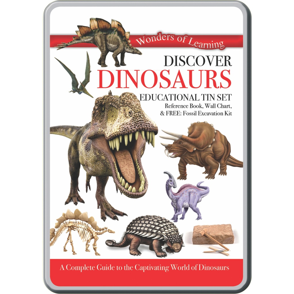 Discover Dinosaurs Wonders of Learning Tin Set