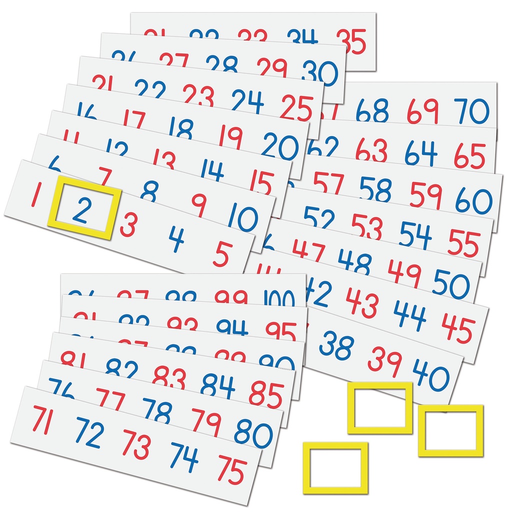 Magnetic Number Line 1-100