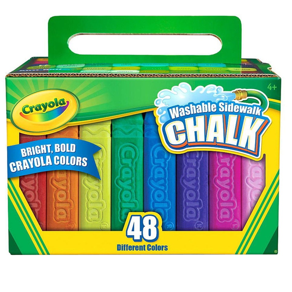 Washable Sidewalk Chalk 4 Boxes of 48