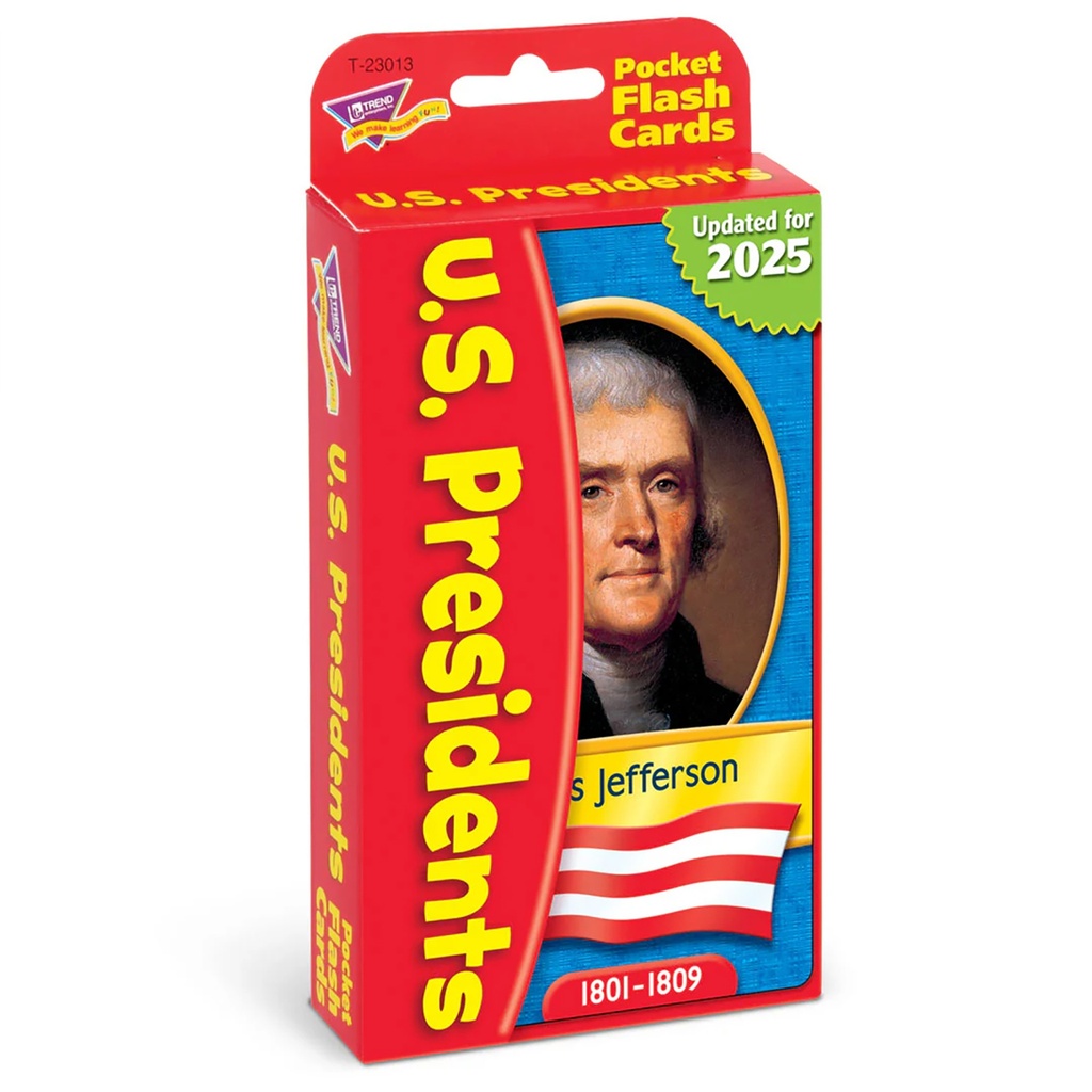 U.S. Presidents Pocket Flash Cards