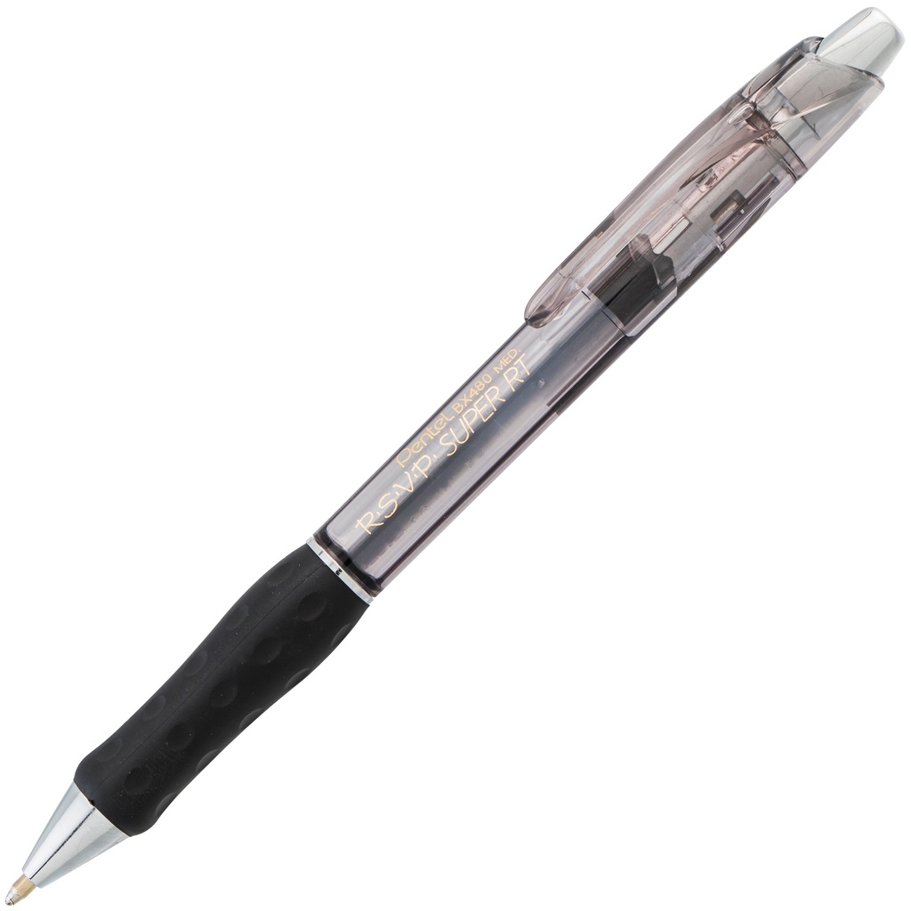 Black R.S.V.P.® Super RT Retractable Ballpoint Pen Pack of 12