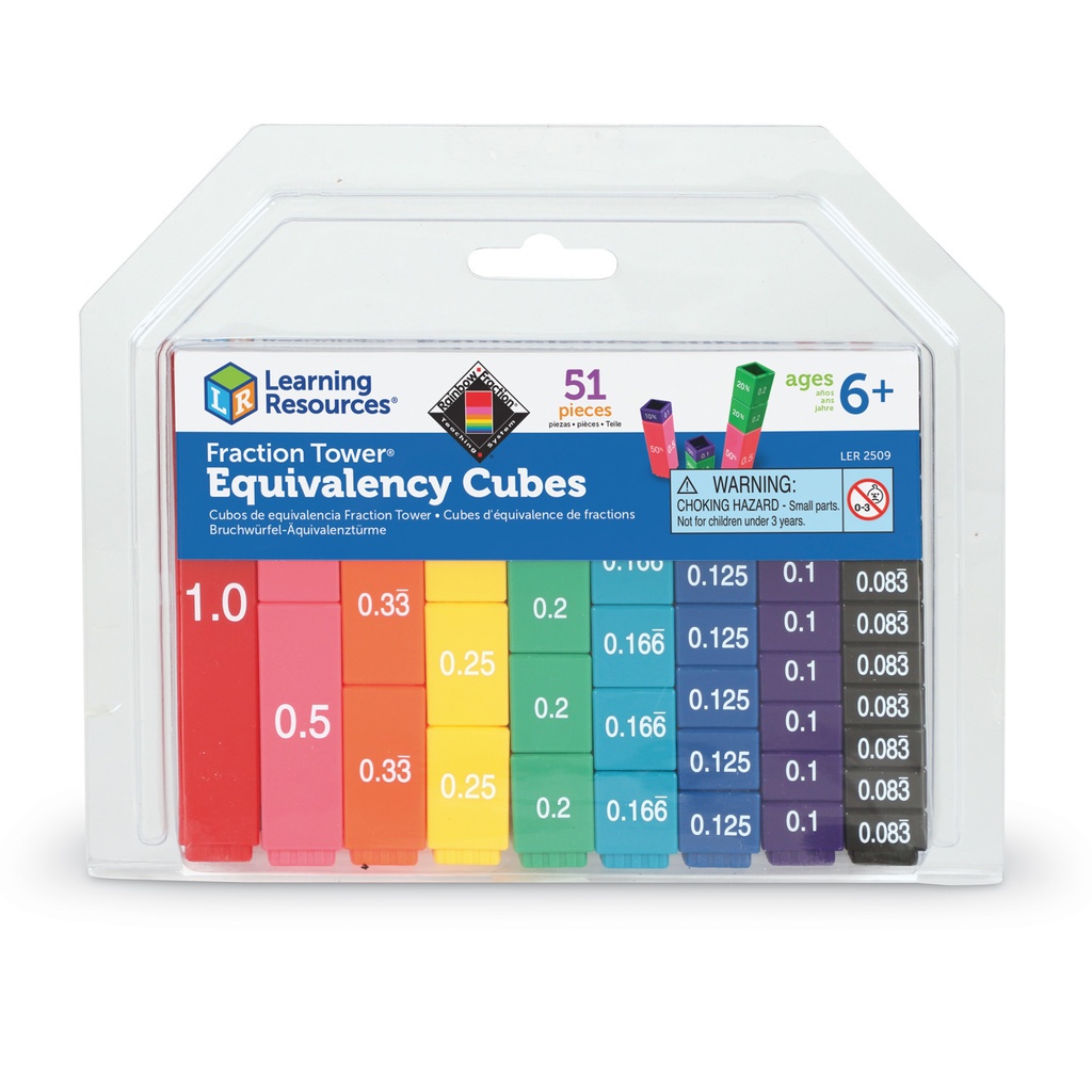 Fraction Tower® Equivalency Cube Set of 51