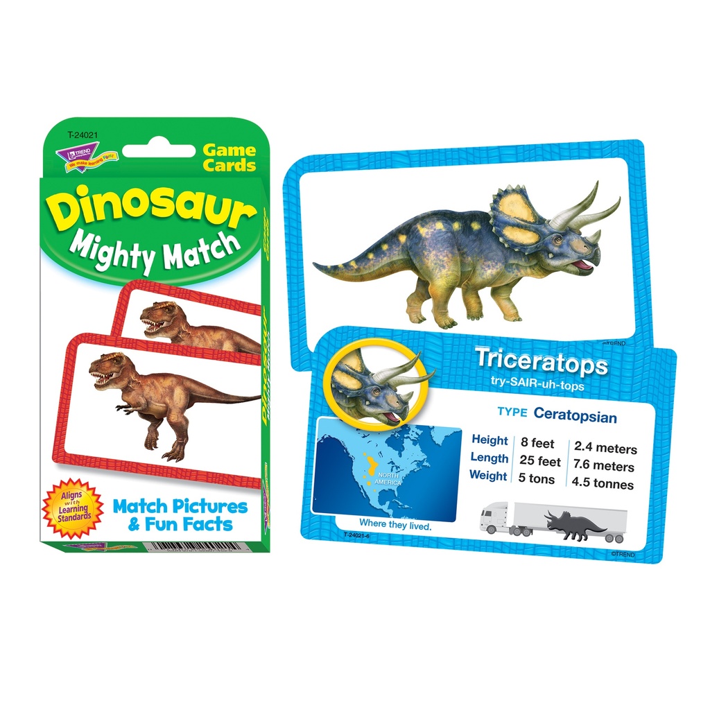 Dinosaur Mighty Match Challenge Cards®