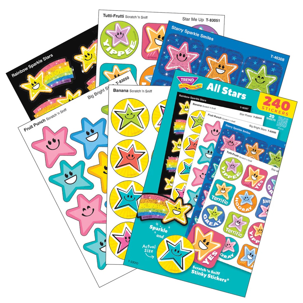 All Stars Mixed Stickers Variety Pack Pack of 240