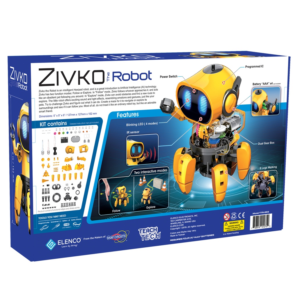 TEACH TECH™ Zivko the Robot Kit