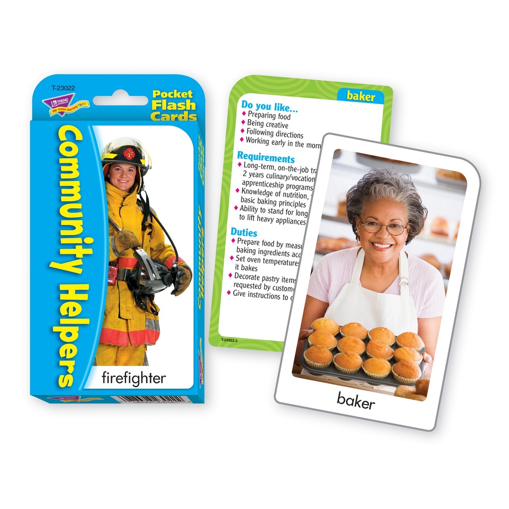 Community Helpers Pocket Flash Cards