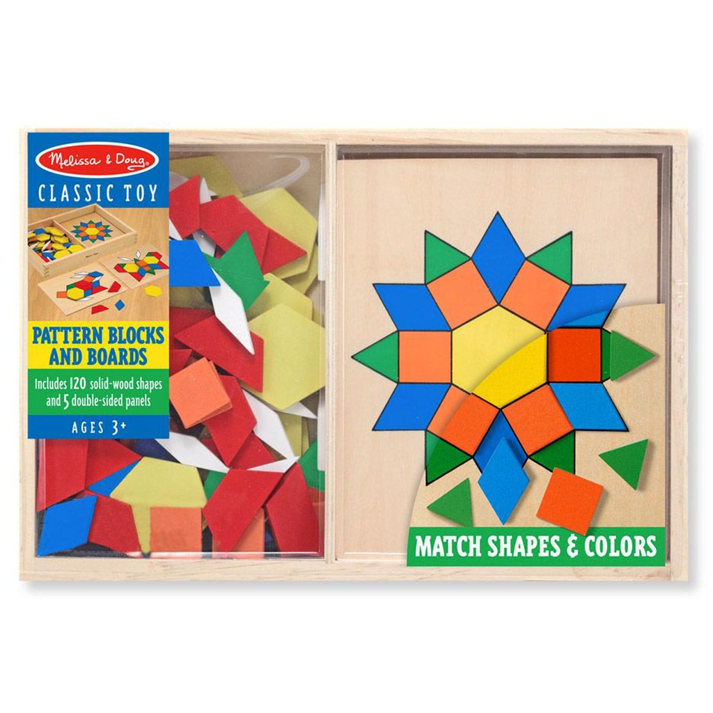 Wooden Pattern Blocks & Boards