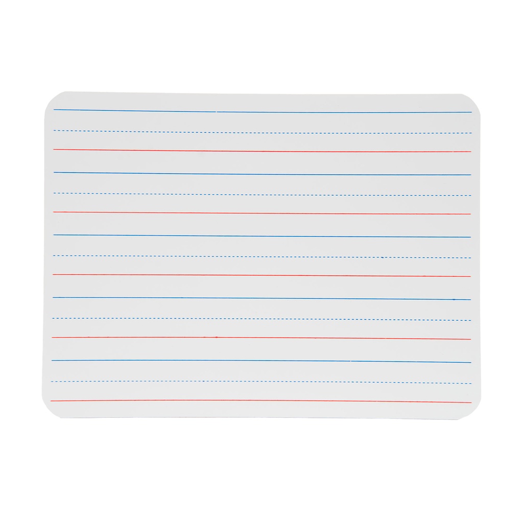 Plain/Ruled 9" x 12" Two-Sided Dry Erase Boards Pack of 4