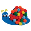 Bright Hues 1" Pom Pons 50 Pieces