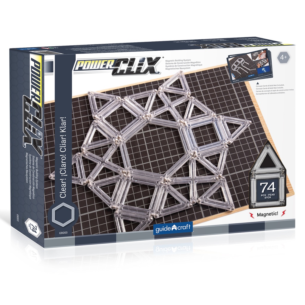 Clear PowerClix® Frames Magnetic Building Set