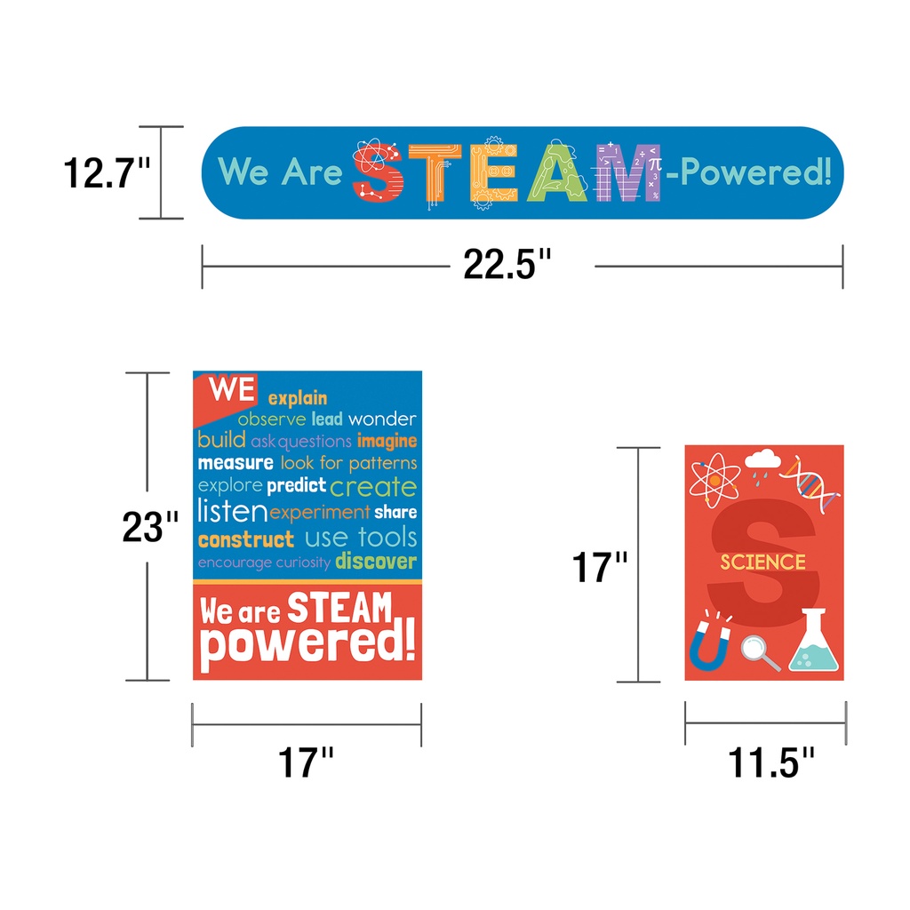 STEAM Bulletin Board Set 22 Pieces