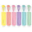 Fluo Peps Classic Pastel Highlighter Pack of 6