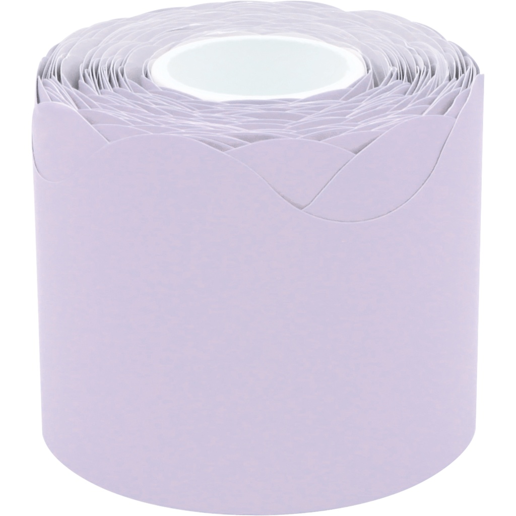 Lavender Scalloped Rolled Border Trim