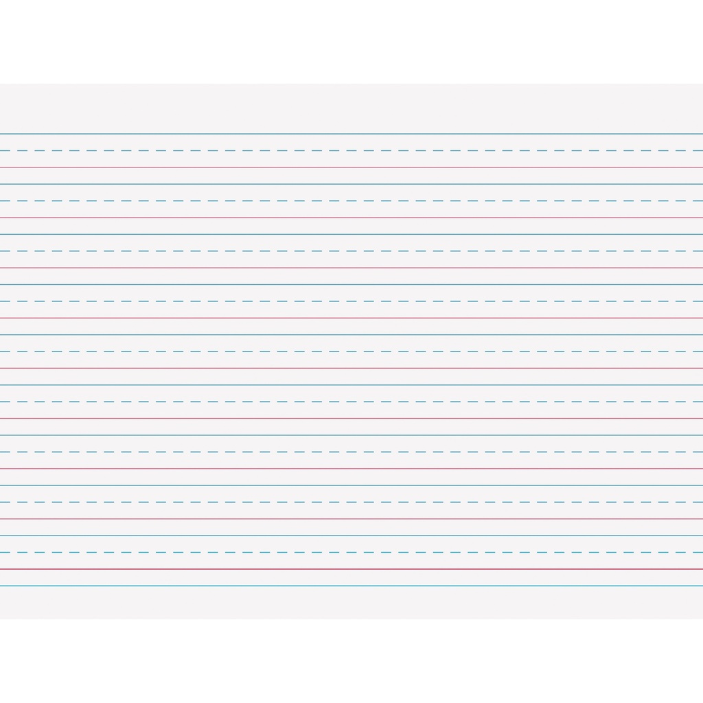 10 1/2" x 8" D'Nealian/Zaner-Bloser Multi-Program 1/2" x 1/4" x 1/4" Ruled Long Handwriting Tablets Pack of 12