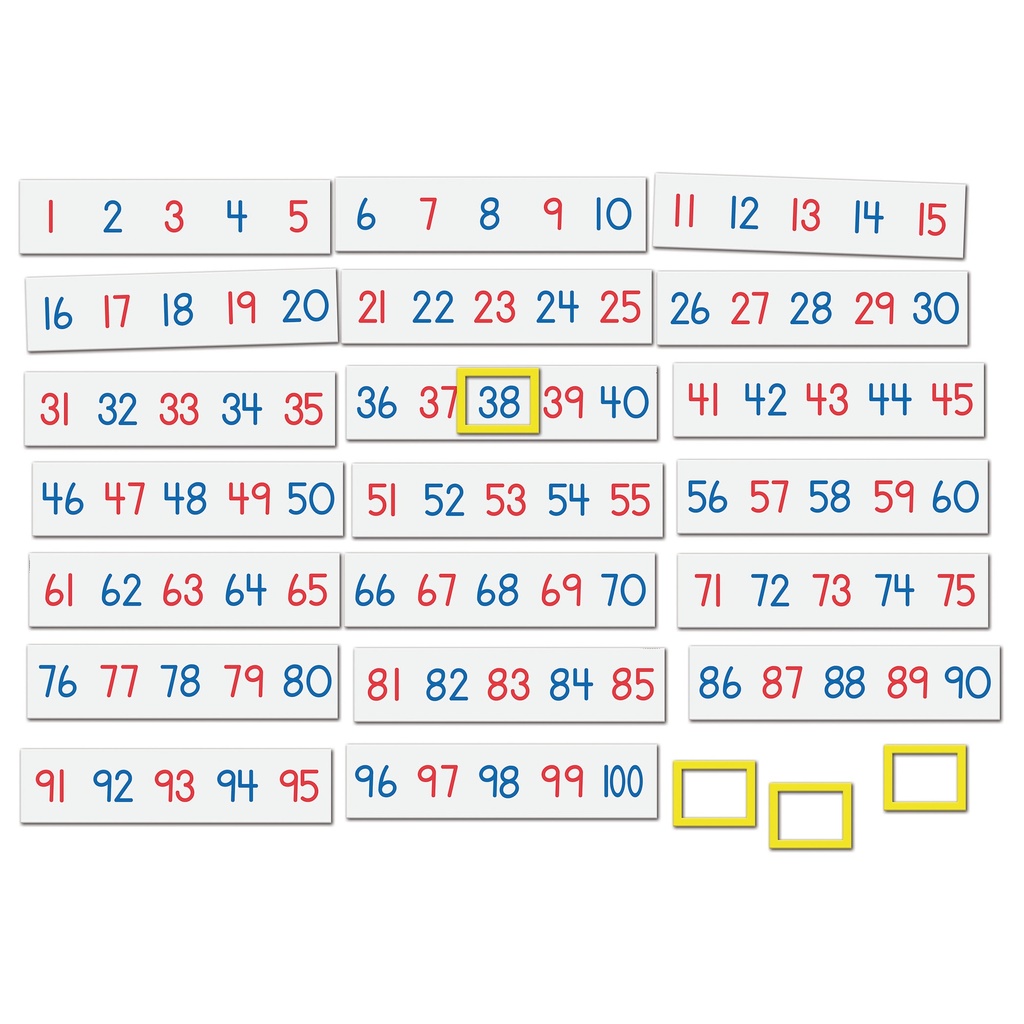 Magnetic Number Line 1-100