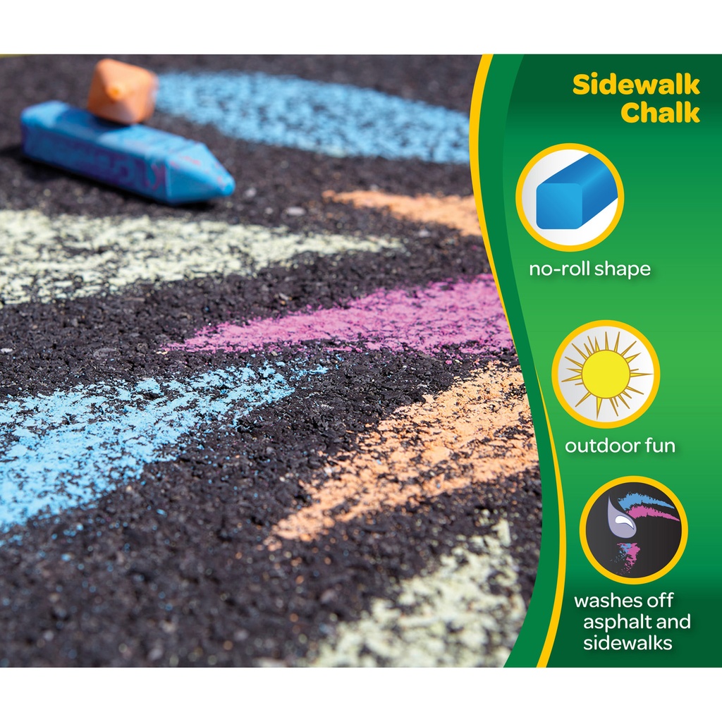 Washable Sidewalk Chalk 4 Boxes of 48