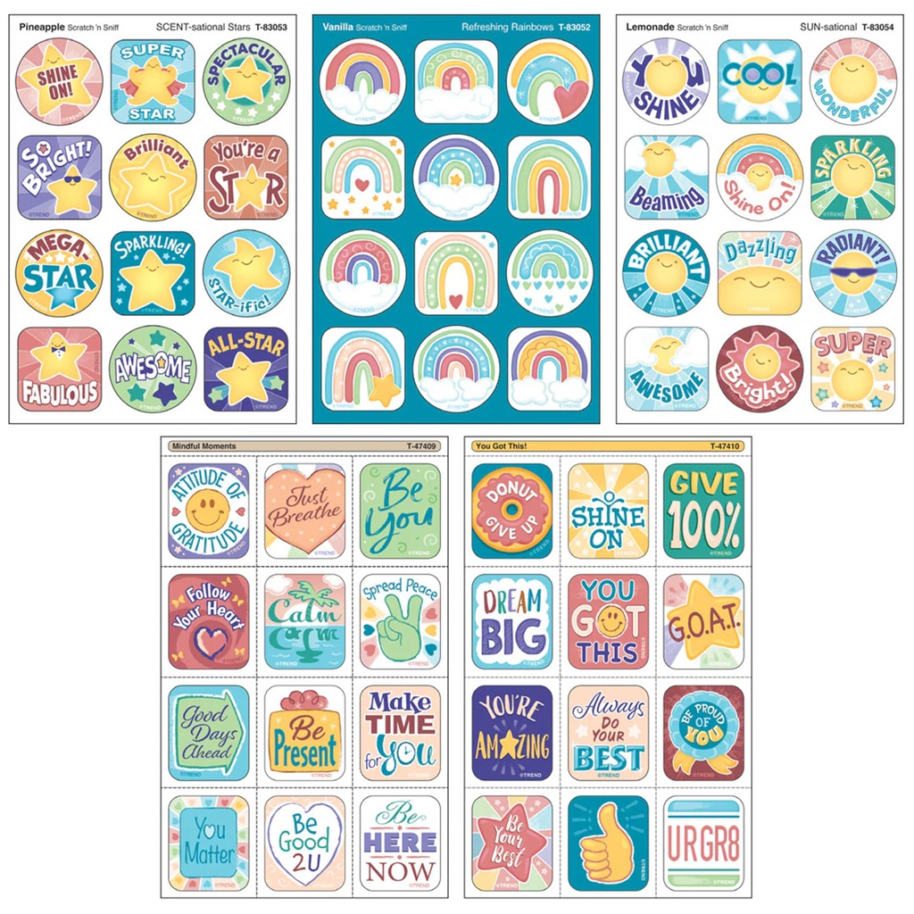 Be Your Best Mixed Stickers Variety Pack Pack of 120