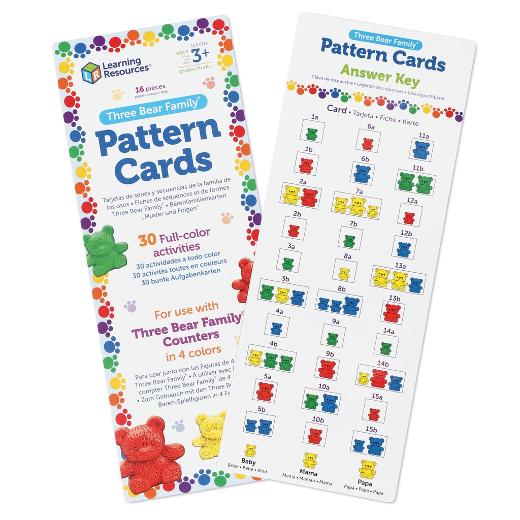 Three Bear Family® Pattern Cards