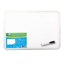 12" x 17.5" Two-Sided Aluminum Framed Magnetic Dry Erase Board w/Pen