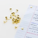 1/2" Brass-Plated Fasteners Pack of 100