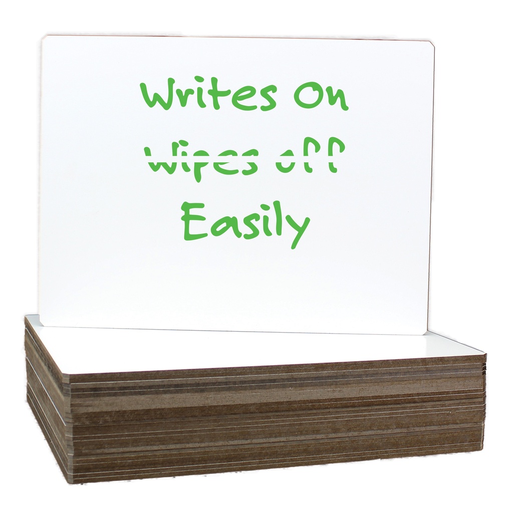 9" x 12" Dry Erase Board Pack of 24