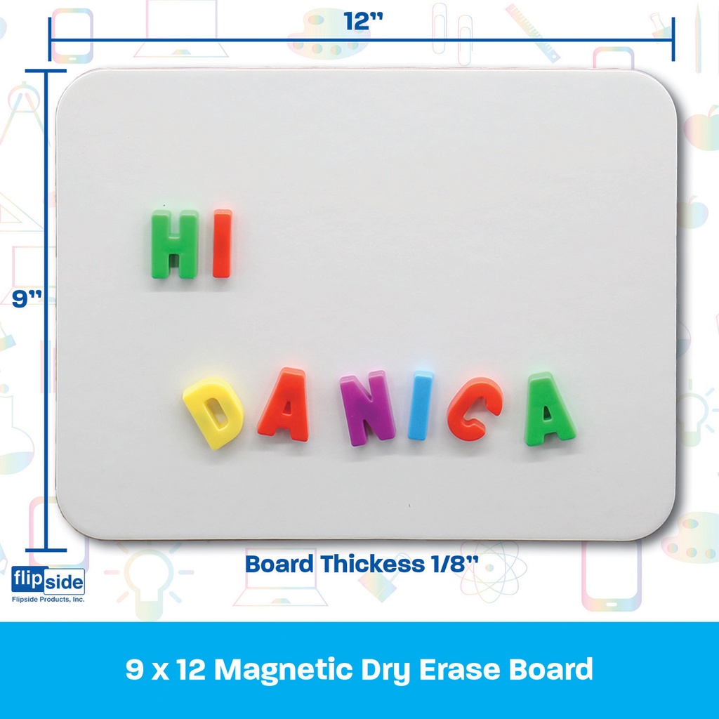 9" x 12" Magnetic Dry Erase Boards Pack of 3