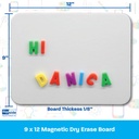 9" x 12" Magnetic Dry Erase Boards Pack of 3