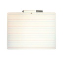 9" x 12" Primary Ruled/Blank Two-Sided  Dry Erase Boards with Attached Marker Pack of 3