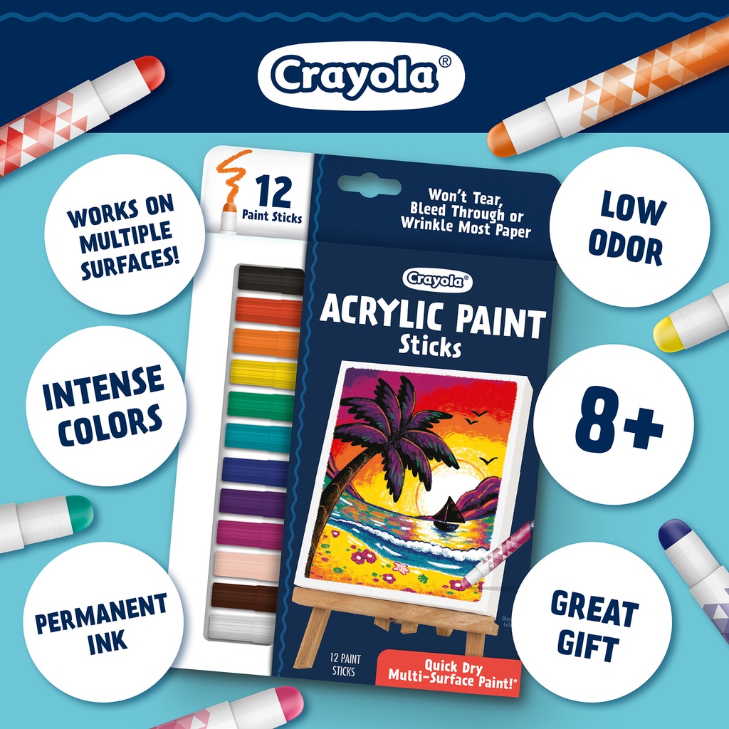 Acrylic Paint Doodle Sticks Pack of 12