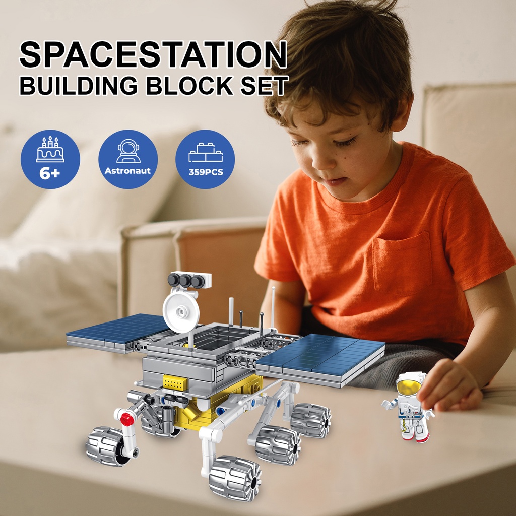 BK06 Aerospace Series Mars Rover Building Block Set 359 Pieces