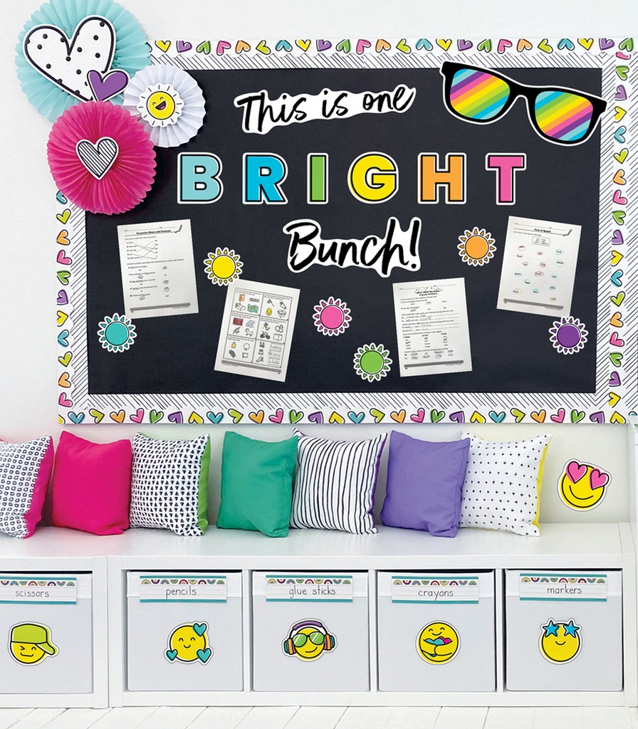 Kind Vibes This Is One Bright Bunch Bulletin Board Set | Teacher Direct