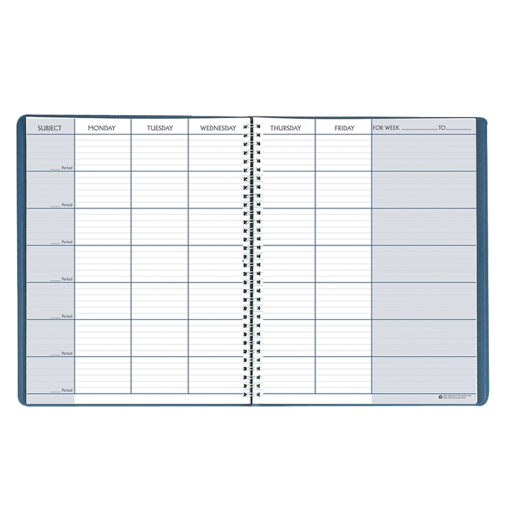 Blue 8 1/2" x 11" 45 Week Teacher's Planner