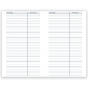 Blue Recycled Daily Academic Calendar Planner